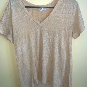 oatmeal v-neck tshirt from F21